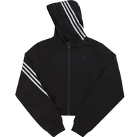 BLACK STRIPED FULL ZIP HOODIE - Thumbnail 2