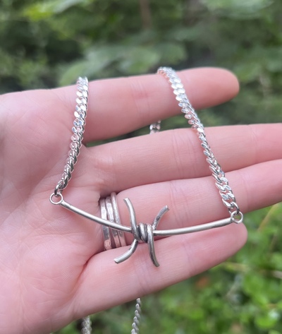 Barbed Wire Necklace