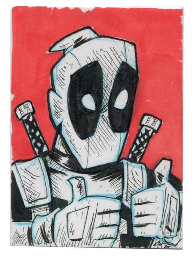 Deadpool Sketch Card