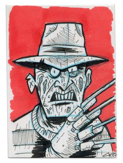 Freddy Sketch Card