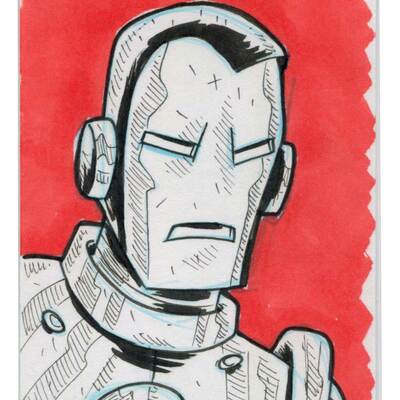 Iron man sketch card