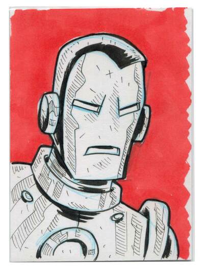 Iron Man Sketch Card
