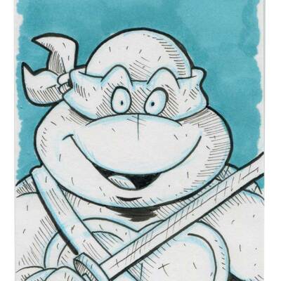 Leo sketch card