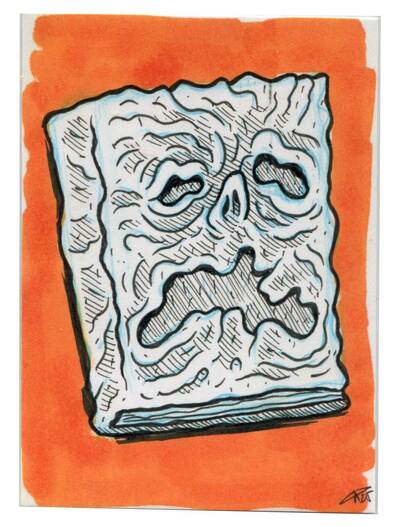 Necronomicon Sketch Card