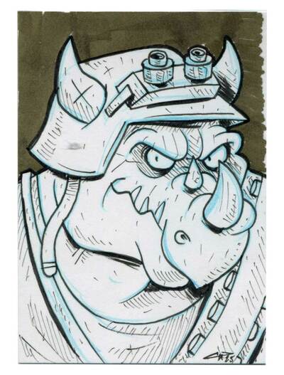 Rocksteady Sketch Card