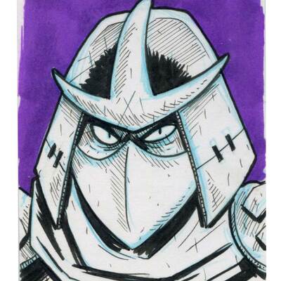 Shredder sketch card