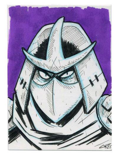 Shredder Sketch Card