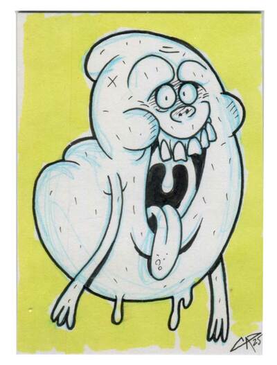 Slimer Sketch Card