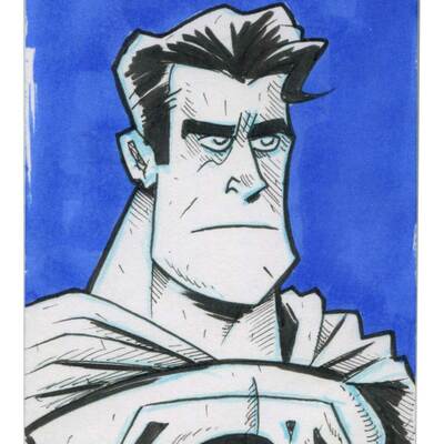 Superman sketch card