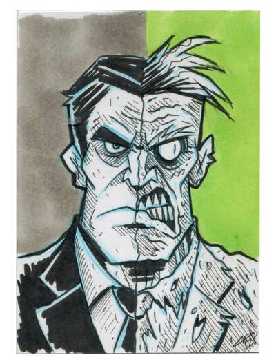 Two-Face Sketch Card