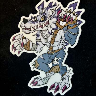 Weregarurumon sticker