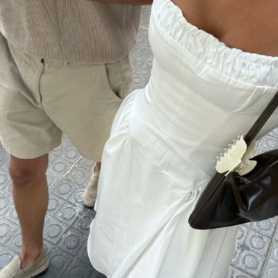 A line sleeveless square neck ivory prom dresses