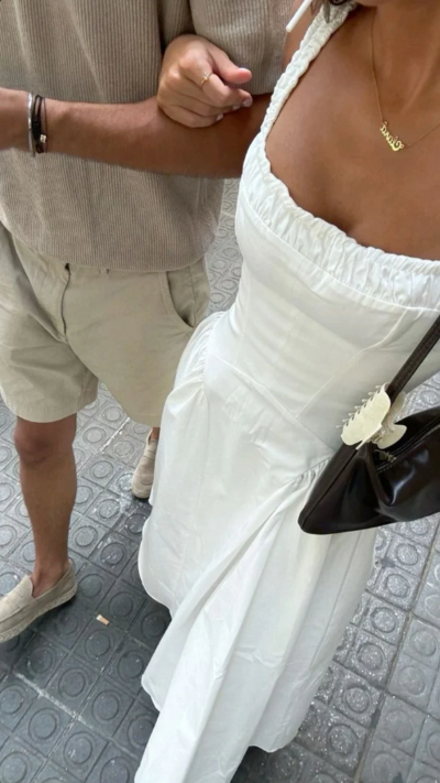 A Line Sleeveless Square Neck Ivory Prom Dresses