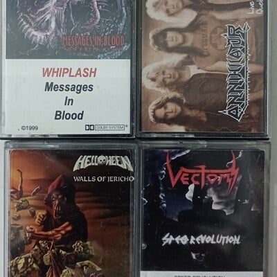 Whiplash,annihilator, helloween, vectom tapes  - Thumbnail 1