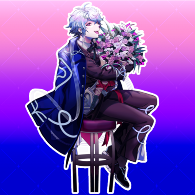 Octavio holostars en valentines standee