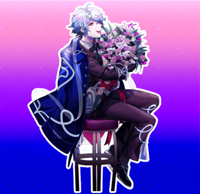 Octavio Holostars EN Valentines Standee
