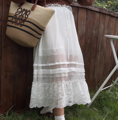 High waist midi skirt bohemian style holiday dress