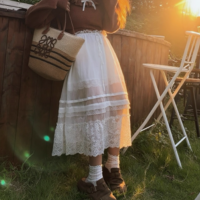 High waist midi skirt bohemian style holiday dress - Thumbnail 8