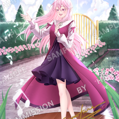 Sakura - in another world with my smartphone  (8x11 or 6x8) signed print