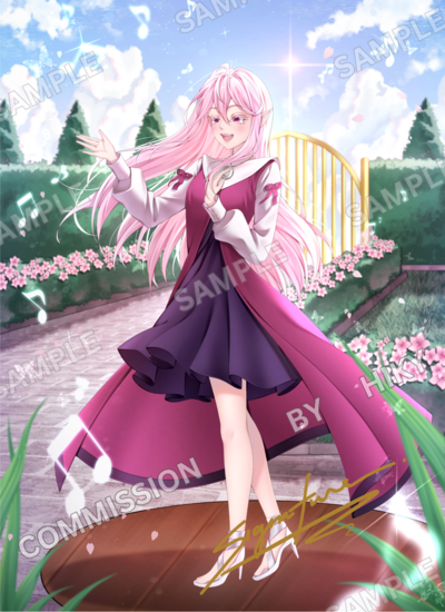 Sakura - In Another World with my Smartphone  (8x11 or 6x8) Signed Print
