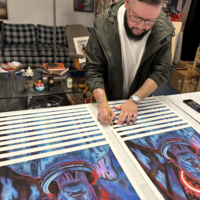 "Neon Relic" limited edition print by Manuel Zamudio x AEA prints - Thumbnail 4