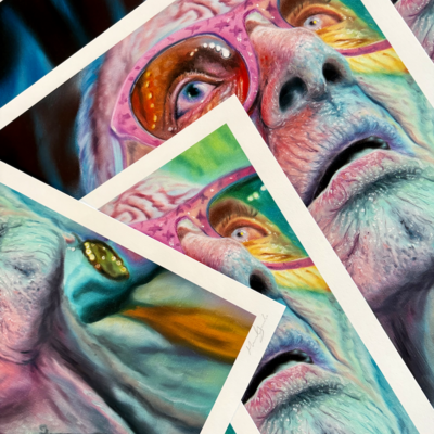 "the last witness" limited edition print by manuel zamudio x aea prints - Thumbnail 1