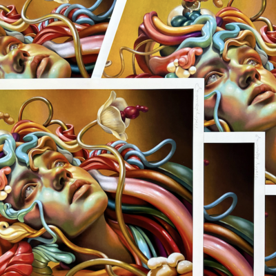 "neon daze" limited edition print by molly gruninger x aea prints
