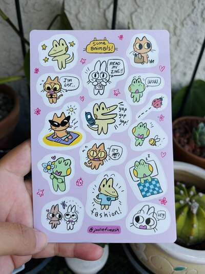 Some Animals Sticker Sheet