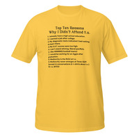 Texas A&M Students Reasons Didnt Attend t.u. Short-Sleeve Unisex T-Shirt Aggies - Thumbnail 9