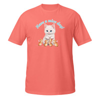 Have a Mice Day Short-Sleeve Unisex T-Shirt Cute Kitty Cat Mouse Kitten Pun Tee - Thumbnail 11