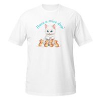 Have a Mice Day Short-Sleeve Unisex T-Shirt Cute Kitty Cat Mouse Kitten Pun Tee - Thumbnail 15