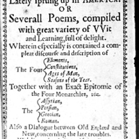 Anne Bradstreet - THE TENTH MUSE Lately Sprung up in AMERICA  - Thumbnail 3