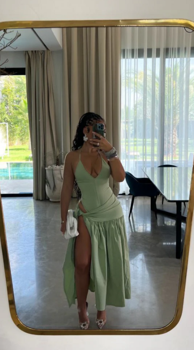 Halter Green Sexy Evening Party Dresses