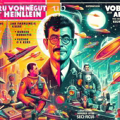  robert heinlein + kurt vonnegut THREE Short Stories ↓underground books↓