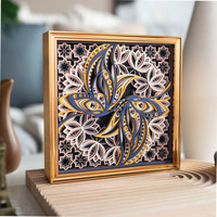 STEREOWOOD Butterfly Rendezvous Multi-Layer Wall Art, Crafts housewarming Gift - Thumbnail 2