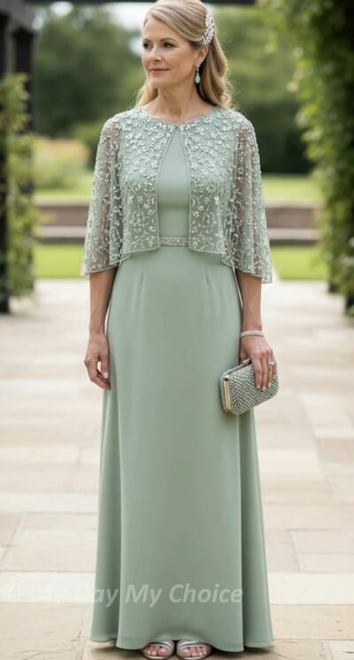 Elegant Mint Green Mermaid Mother Of The Bride/ Groom Dresses Formal Evening Dress