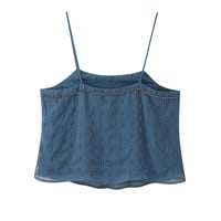 Fashionable sexy hot girl beaded tube top sleeveless camisole - Thumbnail 2