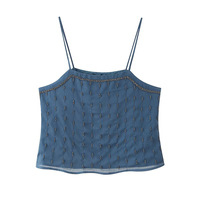 Fashionable sexy hot girl beaded tube top sleeveless camisole - Thumbnail 1