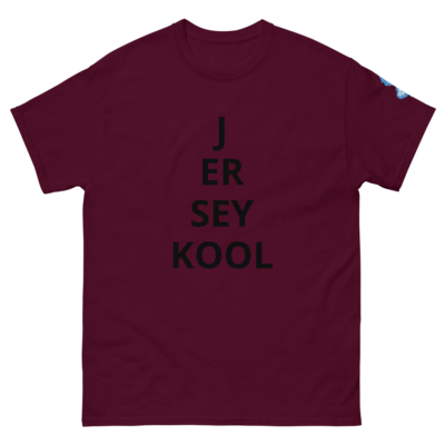 Jersey kool custom "eye chart" t-shirt