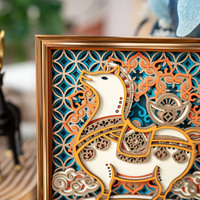 STEREOWOOD Lucky Horse Layered Wooden Wall Art | Unique Holiday Gift - Thumbnail 3