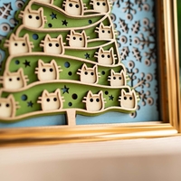 STEREOWOOD Christmas Cat Creative Desktop Decoration|Christmas Giftidea - Thumbnail 5