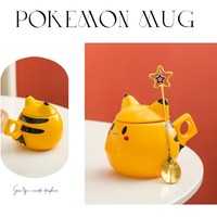 Cute Anime Ceramic Mug With Spoon - Thumbnail 6