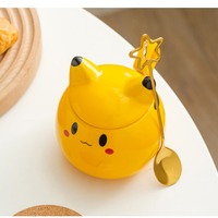 Cute Anime Ceramic Mug With Spoon - Thumbnail 5