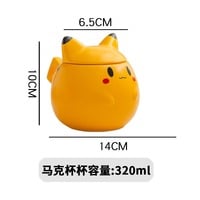 Cute Anime Ceramic Mug With Spoon - Thumbnail 7