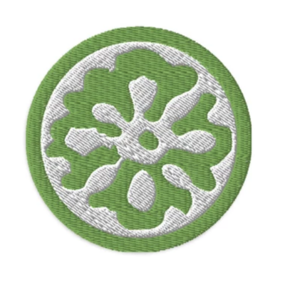 Wacky citrus lime embroidered patch - Thumbnail 5