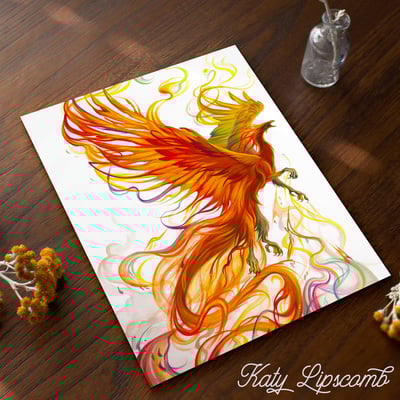 Phoenix dragon - print