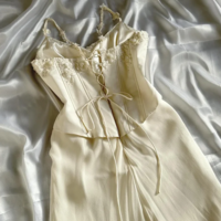 Elegant Ivory Luxury Gorgeous Exquisite flowers Chiffon Evening Dress - Thumbnail 2