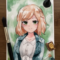 Fine Cavendish - Once Upon a Witch's Death (8x11 or 6x8 Watercolor) Signed Print - Thumbnail 1