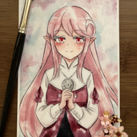 Sakura - In Another World with my Smartphone  (8x11 or 6x8) Signed Print - Thumbnail 1