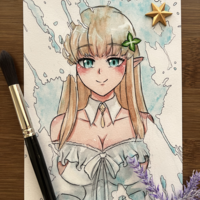 Yuri - Even Given The Worthless Appraiser Class (8x11 or 6x8 Watercolor) Signed Print - Thumbnail 1